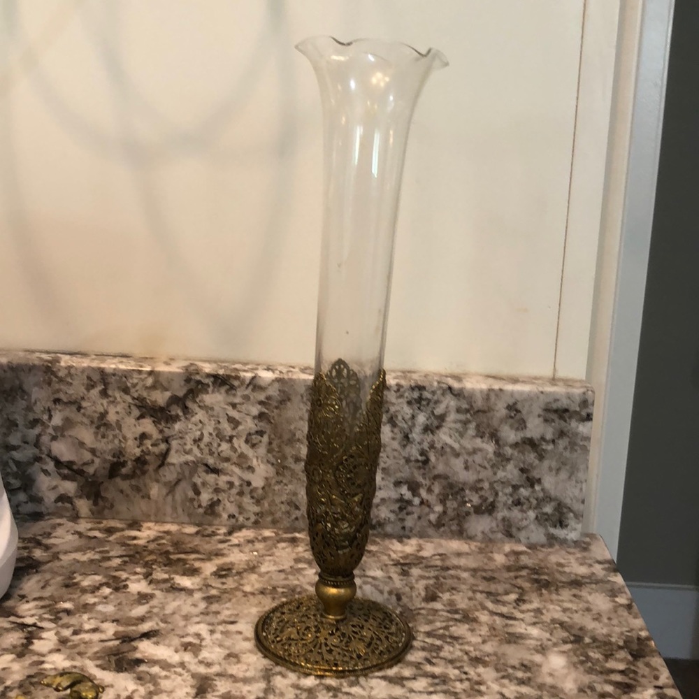 Vintage Ormolu Bud Vase